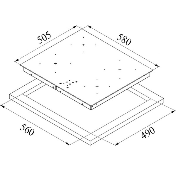 4-burner ceramic hob - N°2 - comptoirnautique.com