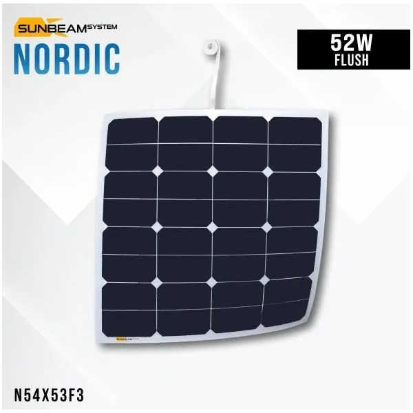 Panneau solaire NORDIC 54 x 53 cm Flush 52W - N°1 - comptoirnautique.com