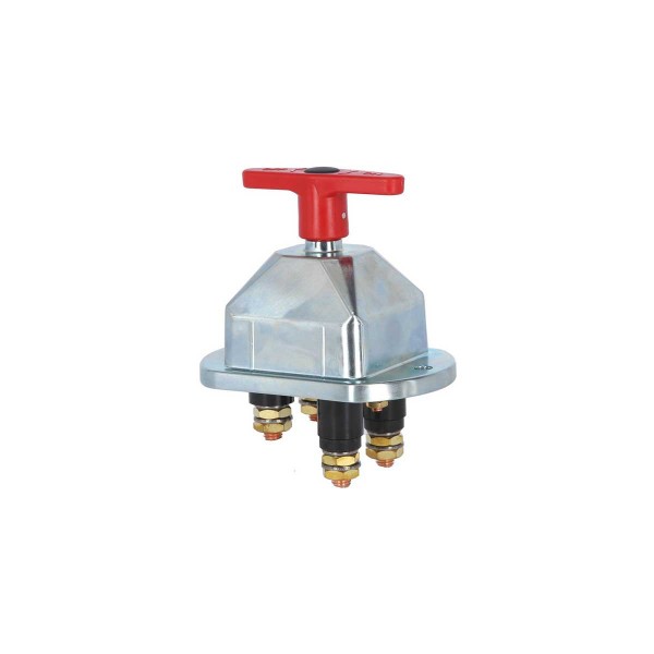 Interruttore-batteria bipolare 250A continua con interruttore di eccitazione - acciaio inox - N°2 - comptoirnautique.com