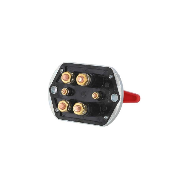 Interruttore-batteria bipolare 250A continua con interruttore di eccitazione - acciaio inox - N°4 - comptoirnautique.com