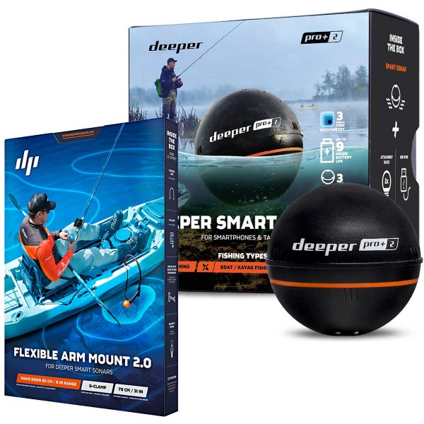 Deeper Pro+ 2 pack con braccio di montaggio flessibile - N°1 - comptoirnautique.com