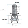 Propulseur d'étrave électrique Lewmar 250TT / Ø 250 mm 24V  dimensions - N°2 - comptoirnautique.com