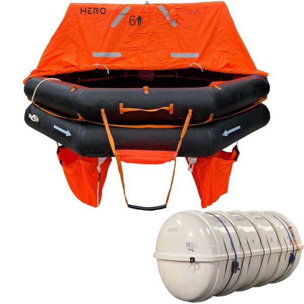 SOLAS TOB offshore survival raft with lightweight equipment -24H - N°2 - comptoirnautique.com