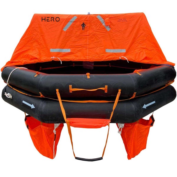 Zattera di salvataggio d'altura SOLAS TOB con armamento completo +24H - N°9 - comptoirnautique.com