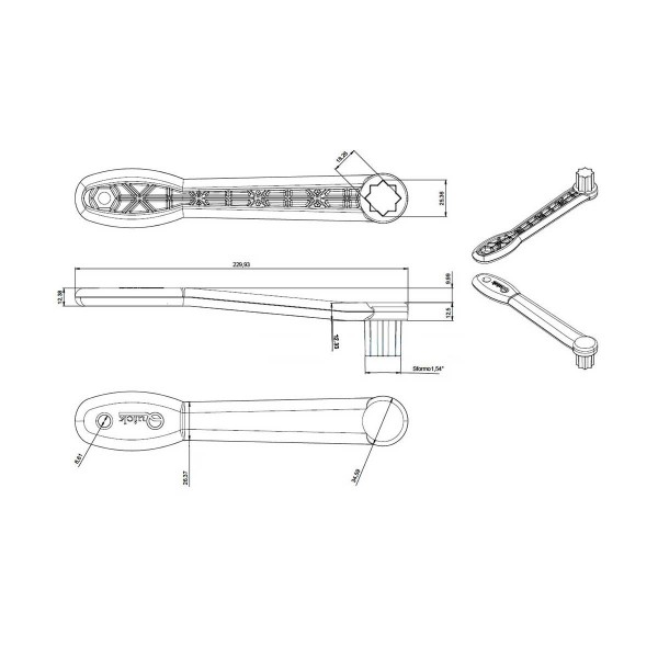 Manovella del salpa ancora - N°4 - comptoirnautique.com