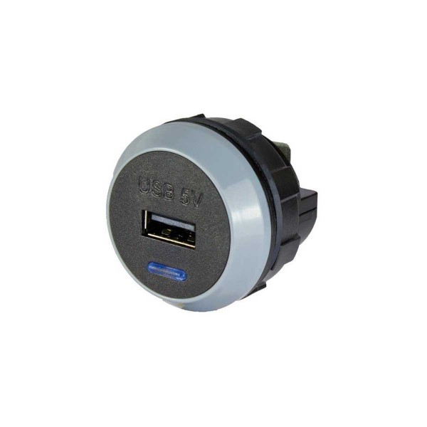 Caricatore USB singolo 5V 2.1A + scatola da parete - N°2 - comptoirnautique.com