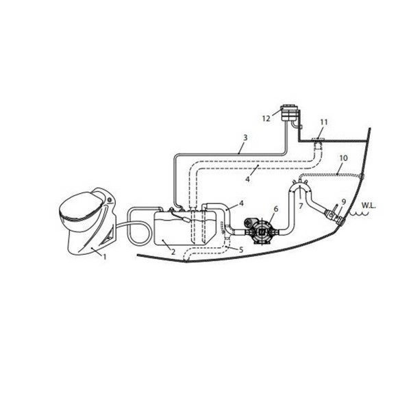 Pompa a membrana per acque reflue EMP140 - 24V - 27 L/min - N°3 - comptoirnautique.com