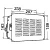 Radiateur à grille 500-H dimensions - N°2 - comptoirnautique.com