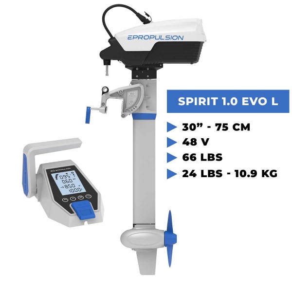 Spirit 1.0 Evo Heck-Elektromotor mit dezentraler Steuerung - N°2 - comptoirnautique.com