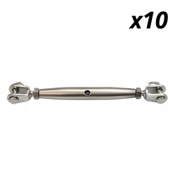 Pack de 10 ridoir cage pleine inox 304 D.8mm