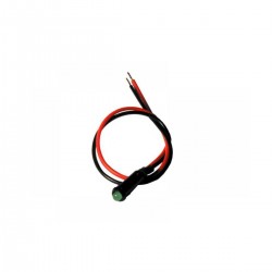 Indicatore LED verde 12/24V