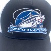 Casquette comptoir nautique ajustable noir et blanche - N°5 - comptoirnautique.com