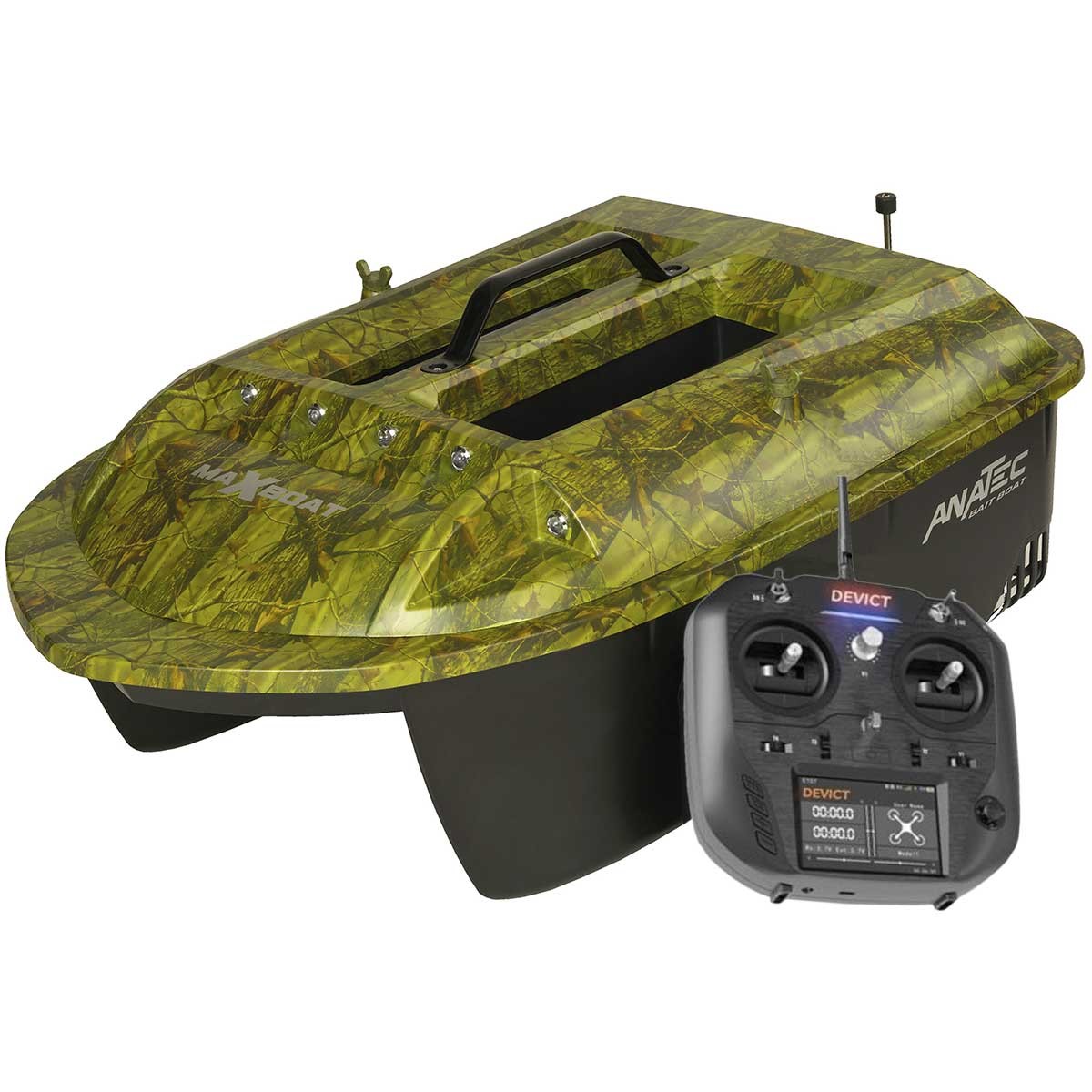 ANCEN3551-OAKLB - Bateau Amorceur Anatec Maxboat + Moteur Brushless + Télécommande DE-SR07