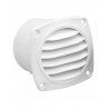 Straight white air intake with 92 x 92 mm collar