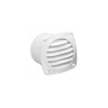 Straight white air intake with collar 126 x 126 mm - N°1 - comptoirnautique.com