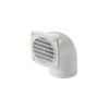 Presa d'aria bianca a 90° con collare 92 x 92 mm - N°1 - comptoirnautique.com