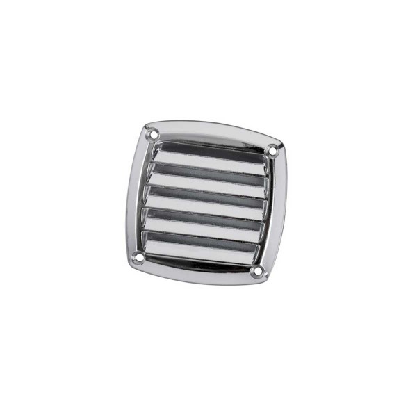 Grille d'aération chromée - 85x85 mm - N°1 - comptoirnautique.com