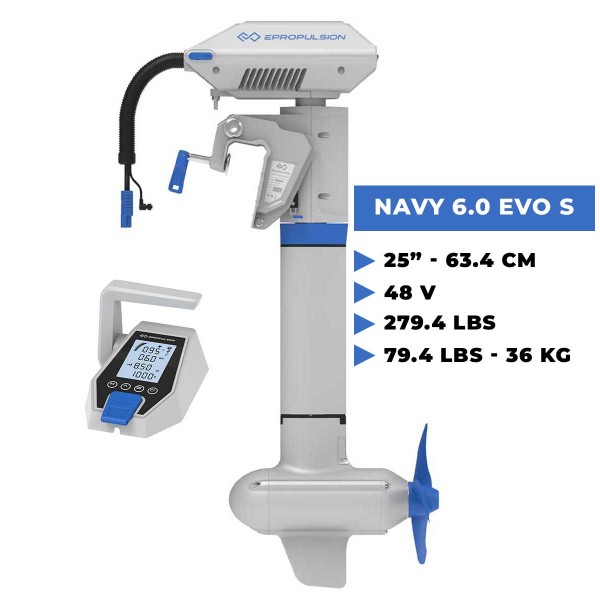 Motor eléctrico de eje corto Navy 6.0 Evo - N°3 - comptoirnautique.com