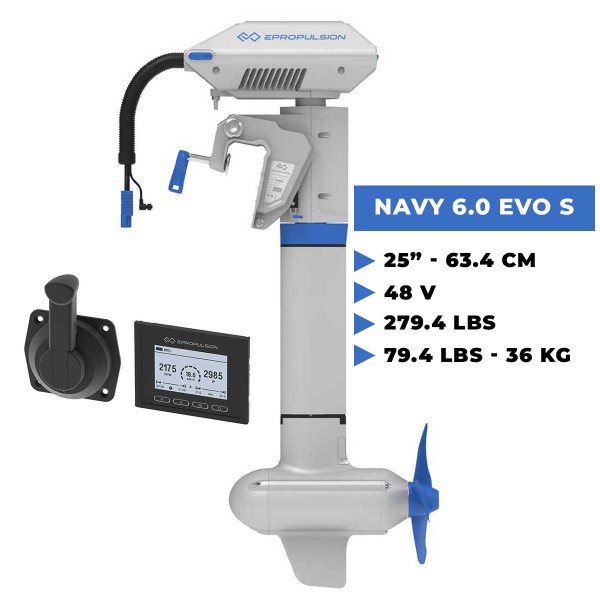 Motor eléctrico de eje corto Navy 6.0 Evo - N°5 - comptoirnautique.com