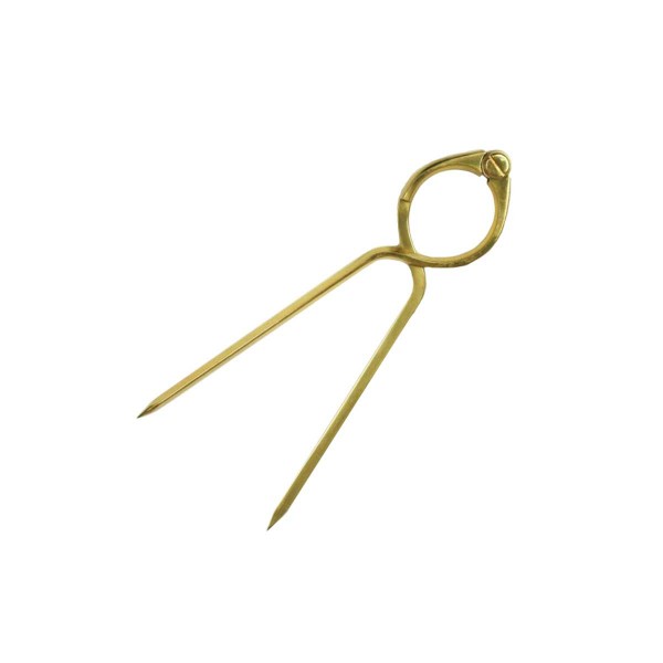 Dry point compass Brass lyre - 20 cm - N°1 - comptoirnautique.com