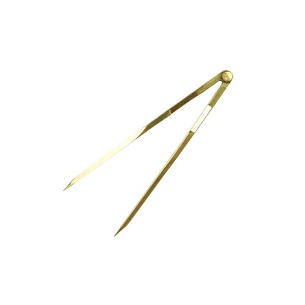 Bussola a punta secca Ottone diritto - 20 cm - N°1 - comptoirnautique.com