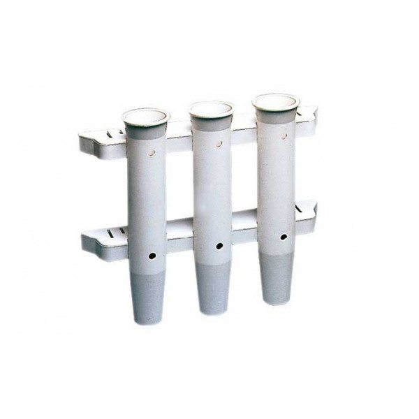 -portacanne da parete in nylon bianco per 3 canne - N°1 - comptoirnautique.com