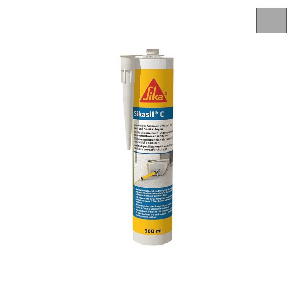 Sikasil C 300ml cartuccia di silicone - Grigio - N°1 - comptoirnautique.com