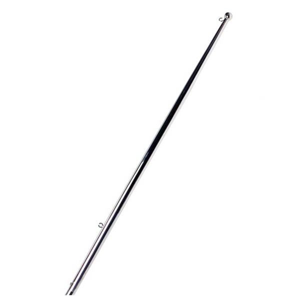 Stainless steel flagpole with ball - 61 cm - N°1 - comptoirnautique.com