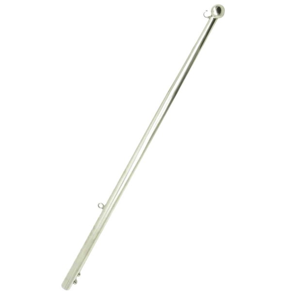 Mât de pavillon inox avec boule - 61 cm - N°2 - comptoirnautique.com