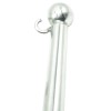 Asta per bandiera in acciaio inox con sfera - 61 cm - N°4 - comptoirnautique.com