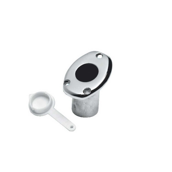 Flush-mounted support for flagpole - Ø 20 mm - N°1 - comptoirnautique.com