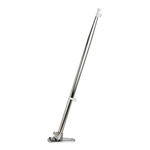 30° stainless steel flagpole - 40 cm + support - N°1 - comptoirnautique.com