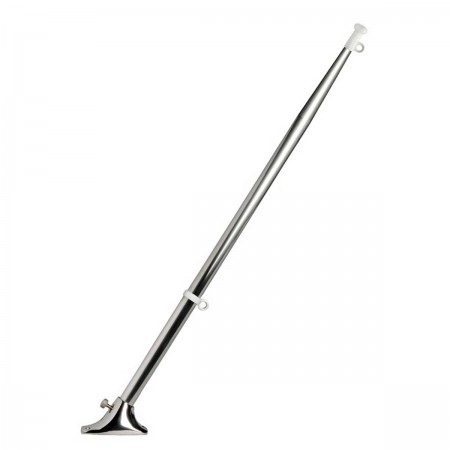 Mât de pavillon inox 30° - 60 cm + support