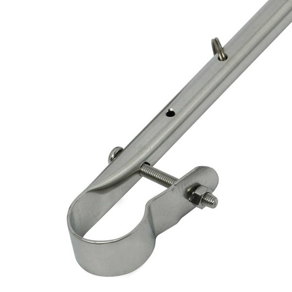 Asta per bandiera in acciaio inox da 40 cm per tubo Ø 22-25 mm - N°3 - comptoirnautique.com