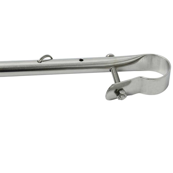 Asta per bandiera in acciaio inox da 40 cm per tubo Ø 22-25 mm - N°6 - comptoirnautique.com