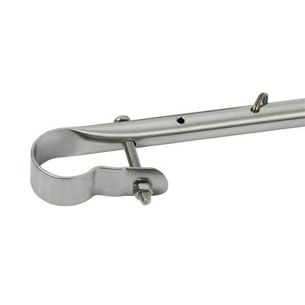 Asta per bandiera in acciaio inox da 40 cm per tubo Ø 22-25 mm - N°7 - comptoirnautique.com