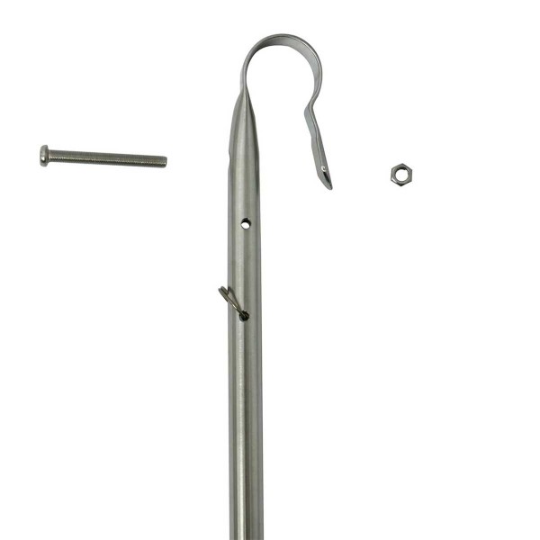 Mât de pavillon inox 40 cm pour tube Ø 22-25 mm - N°10 - comptoirnautique.com