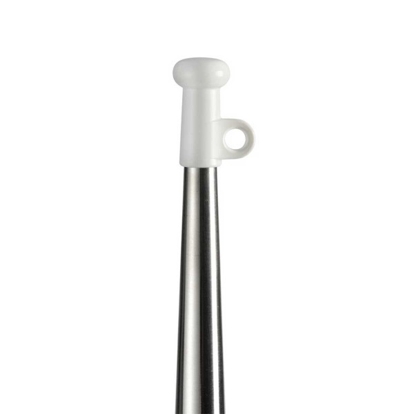 Edelstahl-Flaggenmast mit konischem Querschnitt 60 cm - Ø 20 mm - N°1 - comptoirnautique.com