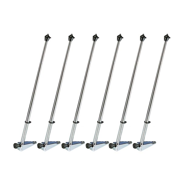 Hampe de pavillon inox - 50 cm - Ø 14 mm + support (x6) - N°1 - comptoirnautique.com
