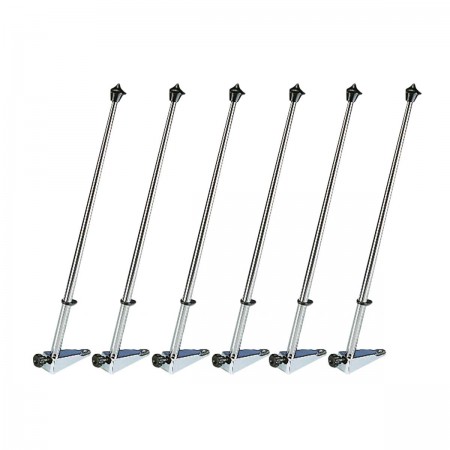 Hampe de pavillon inox - 50 cm - Ø 14 mm + support (x6)