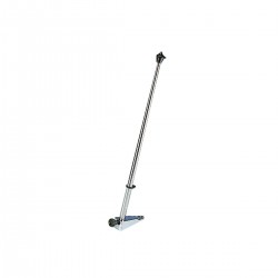 Hampe de pavillon inox - 50 cm - Ø 14 mm + support