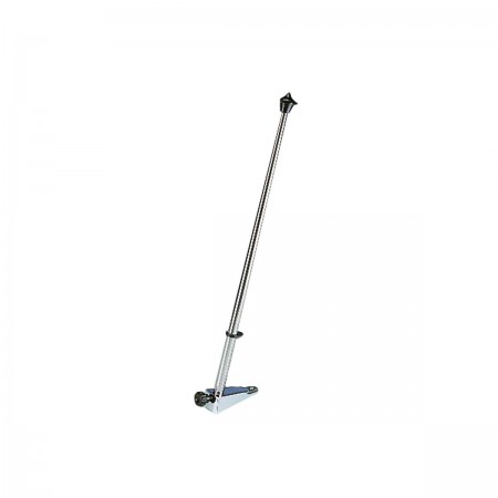 Hampe de pavillon inox - 50 cm - Ø 14 mm + support