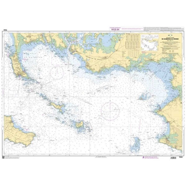 Carte pliée spéciale exercice permis bateau hauturier - N°2 - comptoirnautique.com