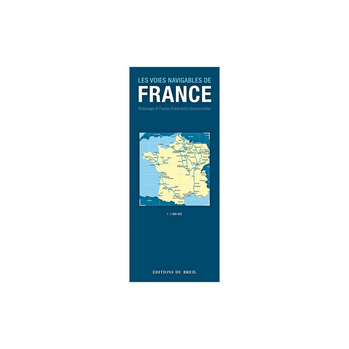 Carte des voies navigables de France - Éditions du Breil