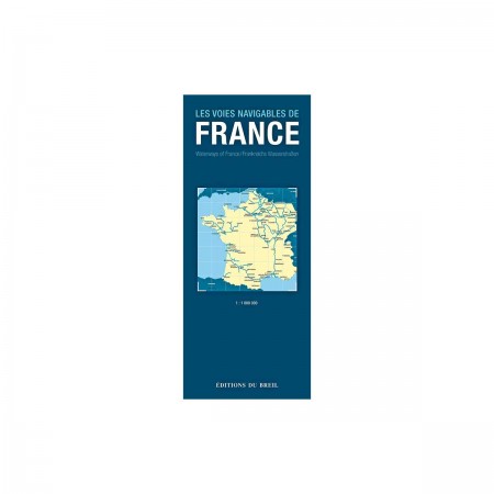 Carte des voies navigables de France - Éditions du Breil