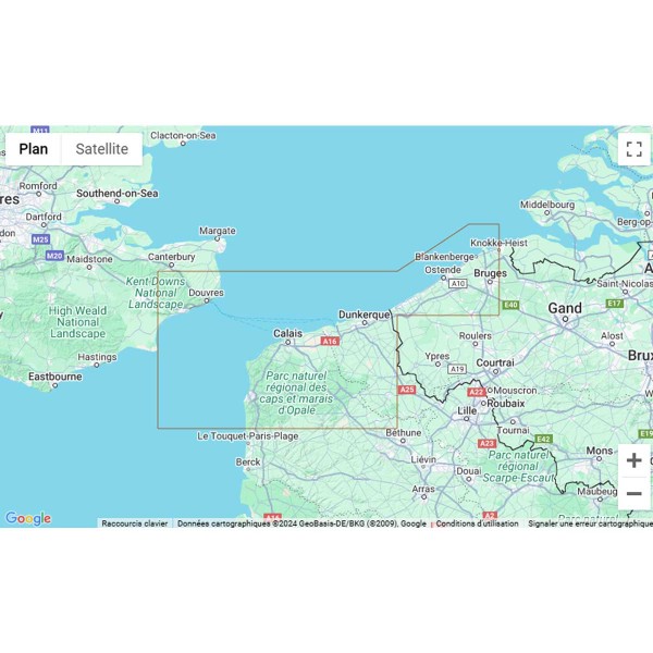 Folded nautical charts - English Channel - N°3 - comptoirnautique.com