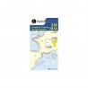 Folded nautical charts - English Channel
