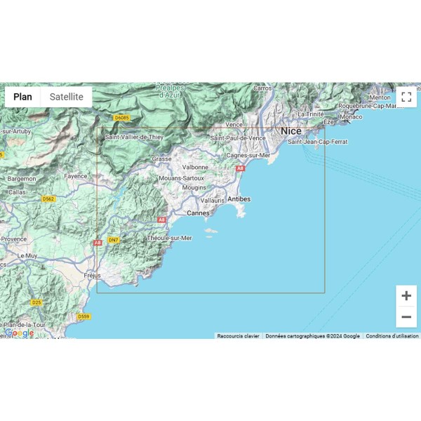 - Carta náutica dobrada do Mediterrâneo (França) - N°4 - comptoirnautique.com