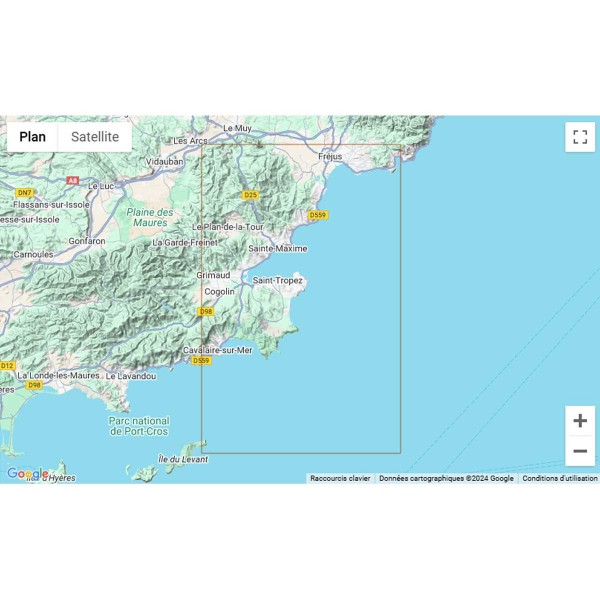 - Carta náutica dobrada do Mediterrâneo (França) - N°6 - comptoirnautique.com