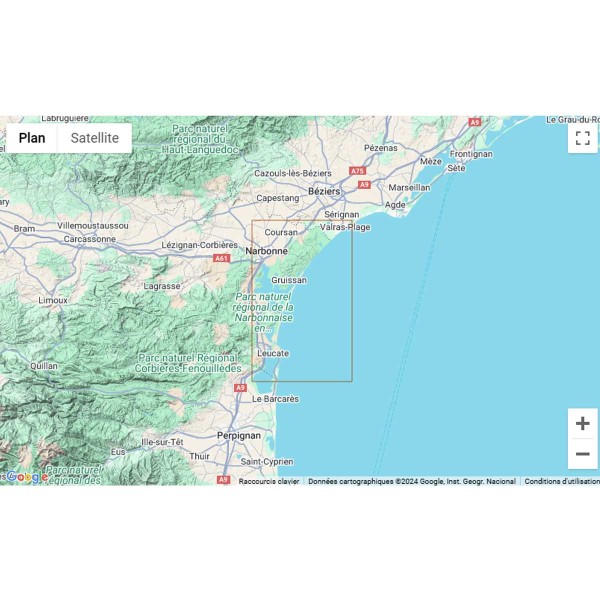 Carte marine pliée Navicarte Méditerranée (France) zone de navigation N°510 : Port Leucate - Valras - Gruissan - N°20 - comptoirnautique.com